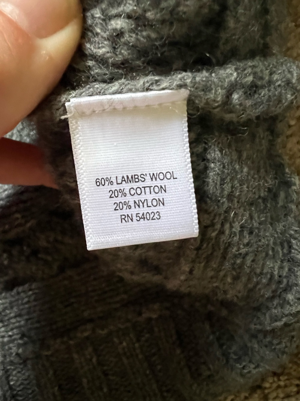 Banana Republic Gray Cable Knit Oversized Wool Cowl Sweater Vest Size M - Picture 7 of 7